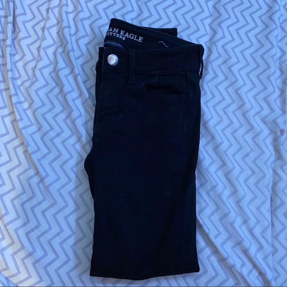 Black american eagle skinny jeans!